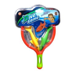 DIVE GAME TOY NET WITH 2 SHARKS
